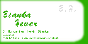 bianka hever business card